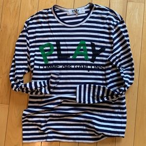 Comme des Garcons PLAY Striped Long Sleeve
